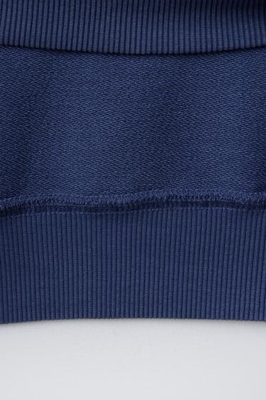 SWEAT IMPRIMÉ FLEURS - Bleu de Zara - Image 3