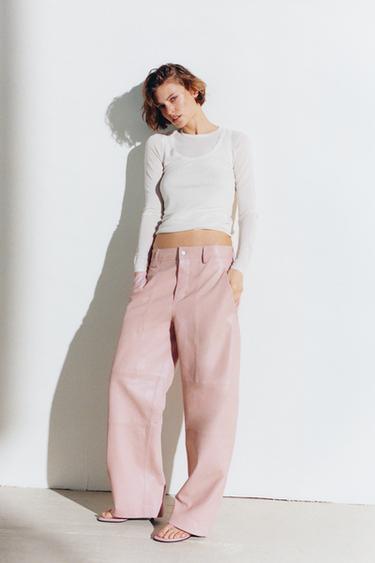 SANDÁLIA DE COURO DE SALTO LIMITED EDITION - Rosa da Zara