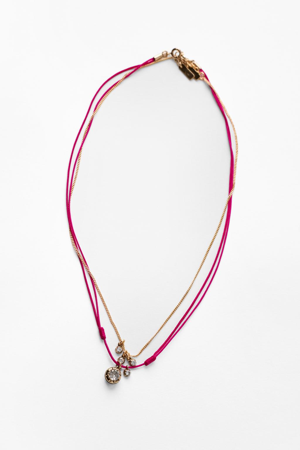 PACK OF 2 SPARKLY CORD NECKLACES