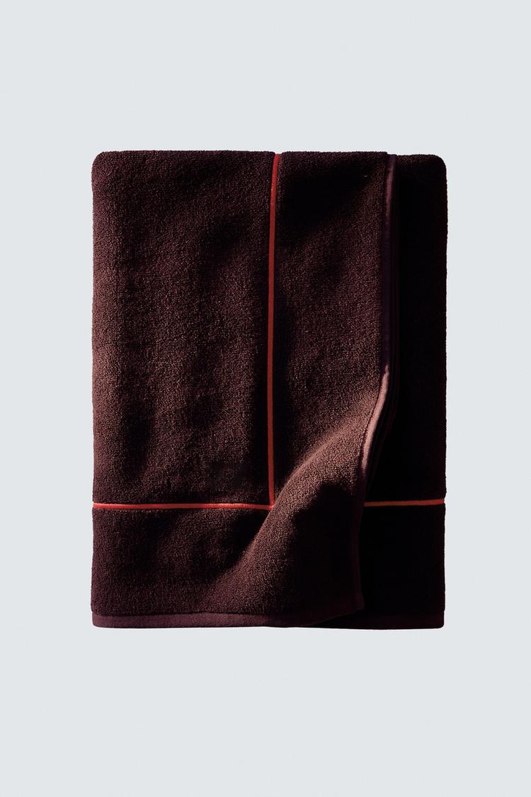 ZARA BEACH TOWEL WITH PLAIN BORDER