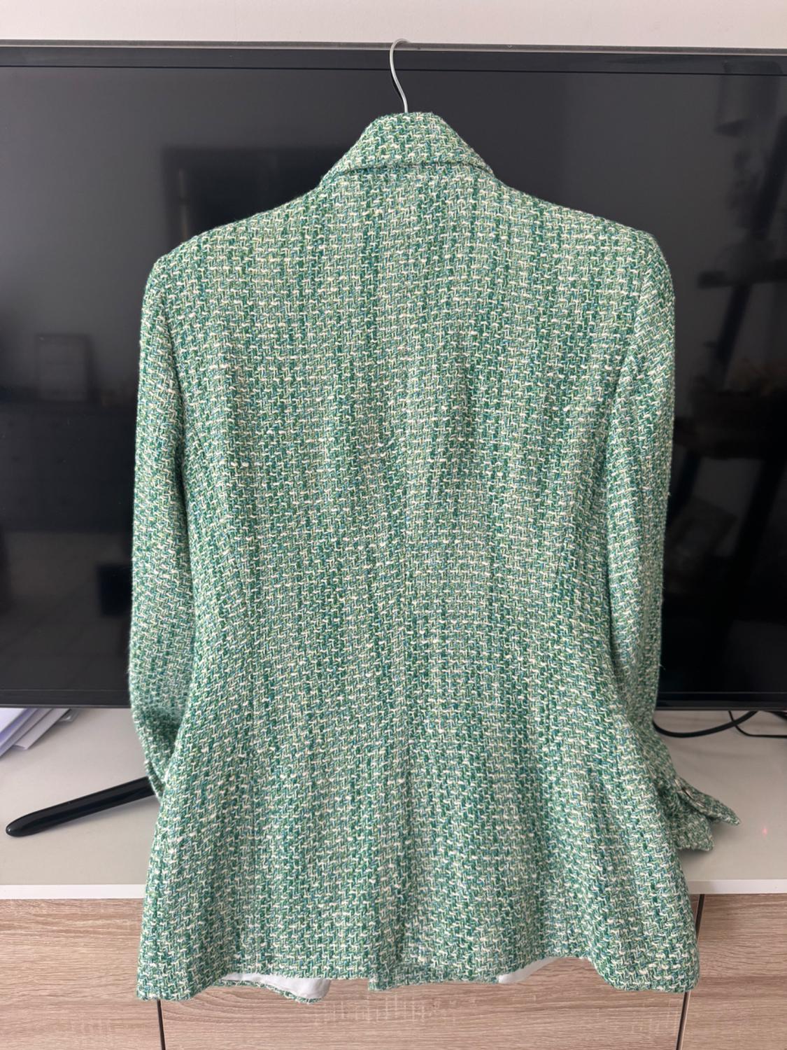 TEXTURED DOUBLE-BREASTED BLAZER - Image 4