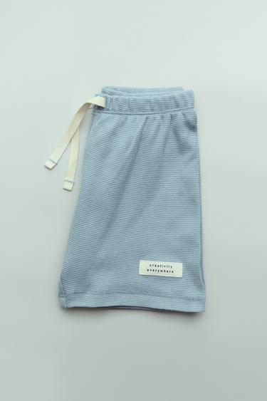 2-14 JAHRE/ EINFARBIGER STRUKTUR-SCHLAFANZUG - Blau von Zara