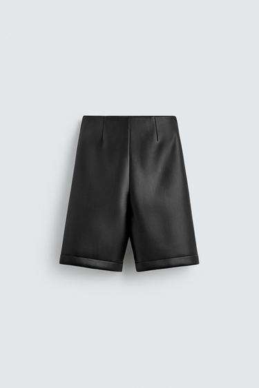 SHORT LONG EFFET MATIÈRE SYNTHÉTIQUE HARRY LAMBERT FOR ZARA X DISNEY - Noir de Zara - Image 2