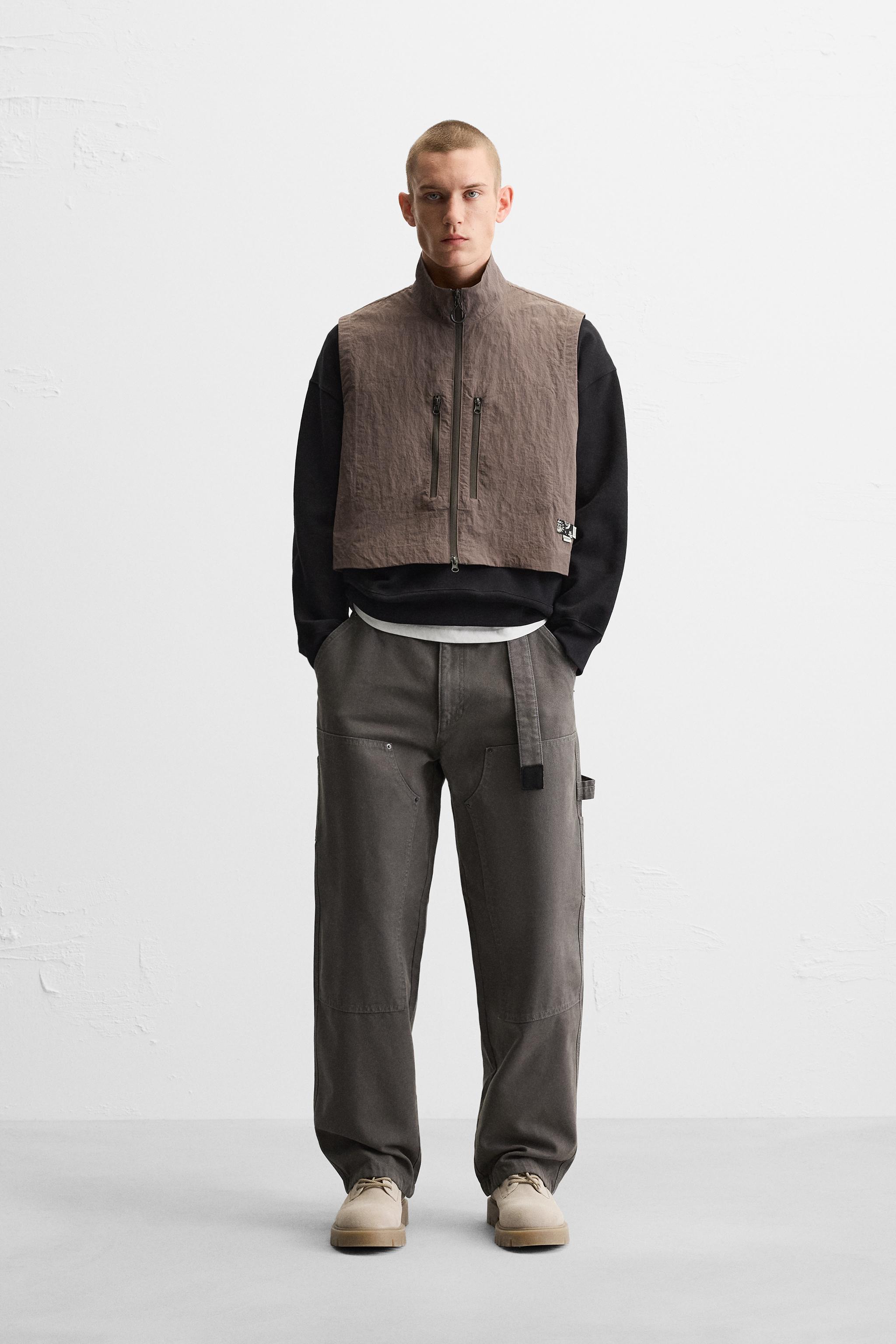 BOXY FIT VEST X ALL CAPS STUDIO - Ocher | ZARA United States