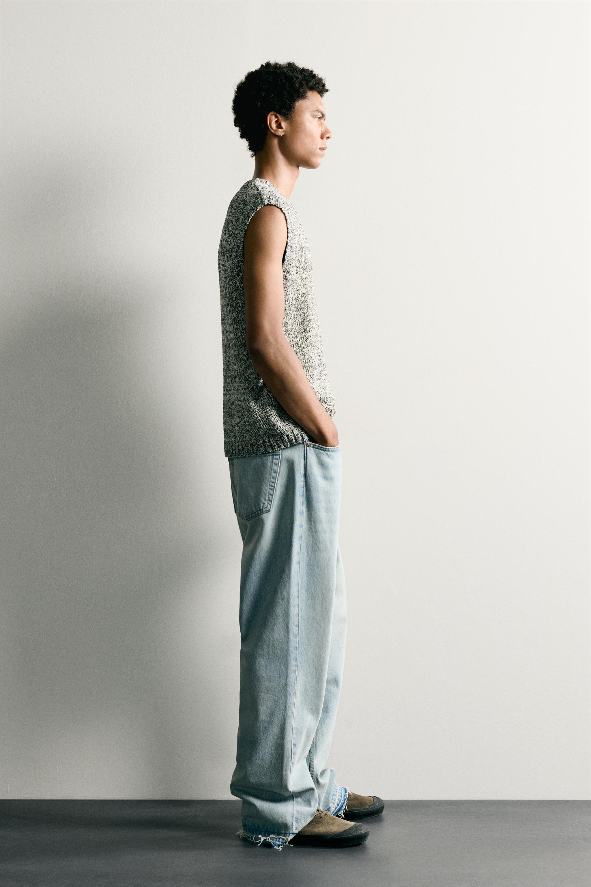 Мужские жилеты Zara TEXTURED KNIT VEST — фото 4