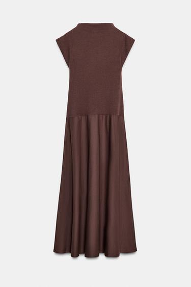 ROBE BIMATIÈRE SOFT - Marron foncé de Zara - Image 6