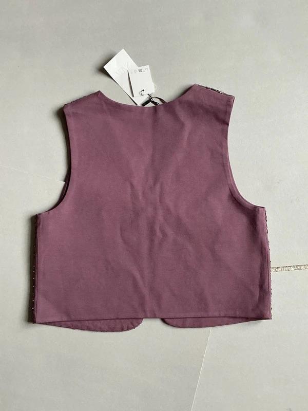EMBROIDERED BEADED WAISTCOAT - Image 4