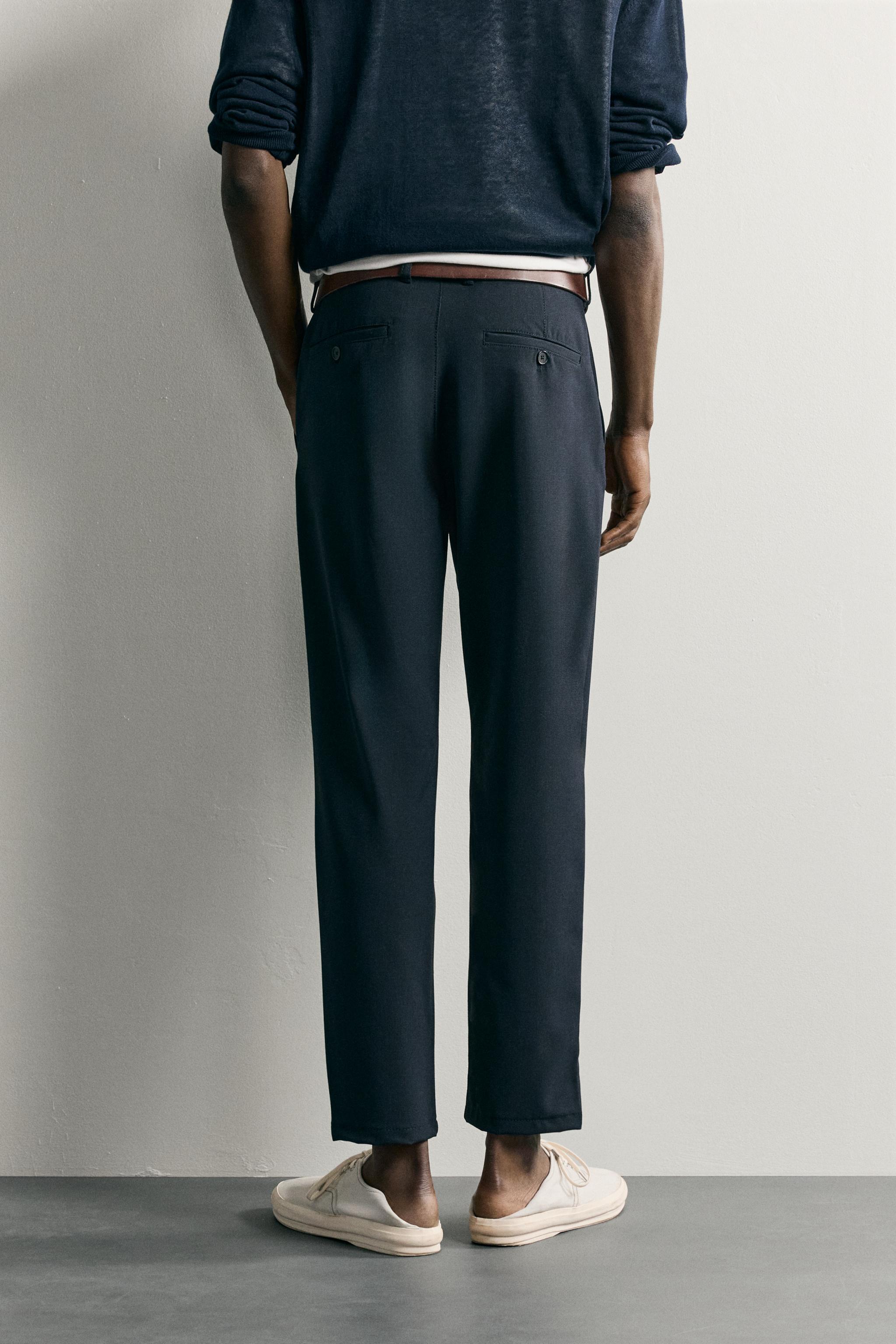 Zara DOKULU CONFORT CHINO PANTOLON görsel 3