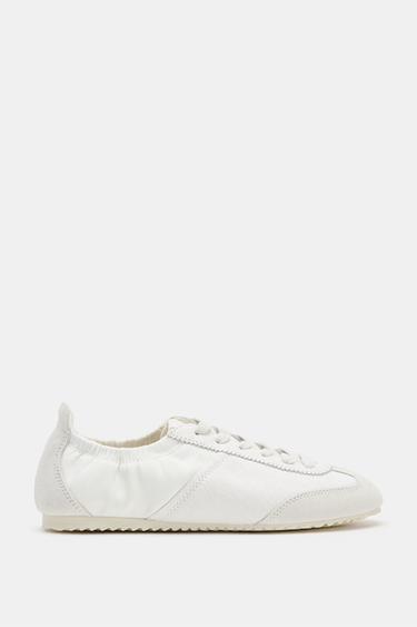 ELASTICATED HEEL COUNTER TRAINERS - White by Zara