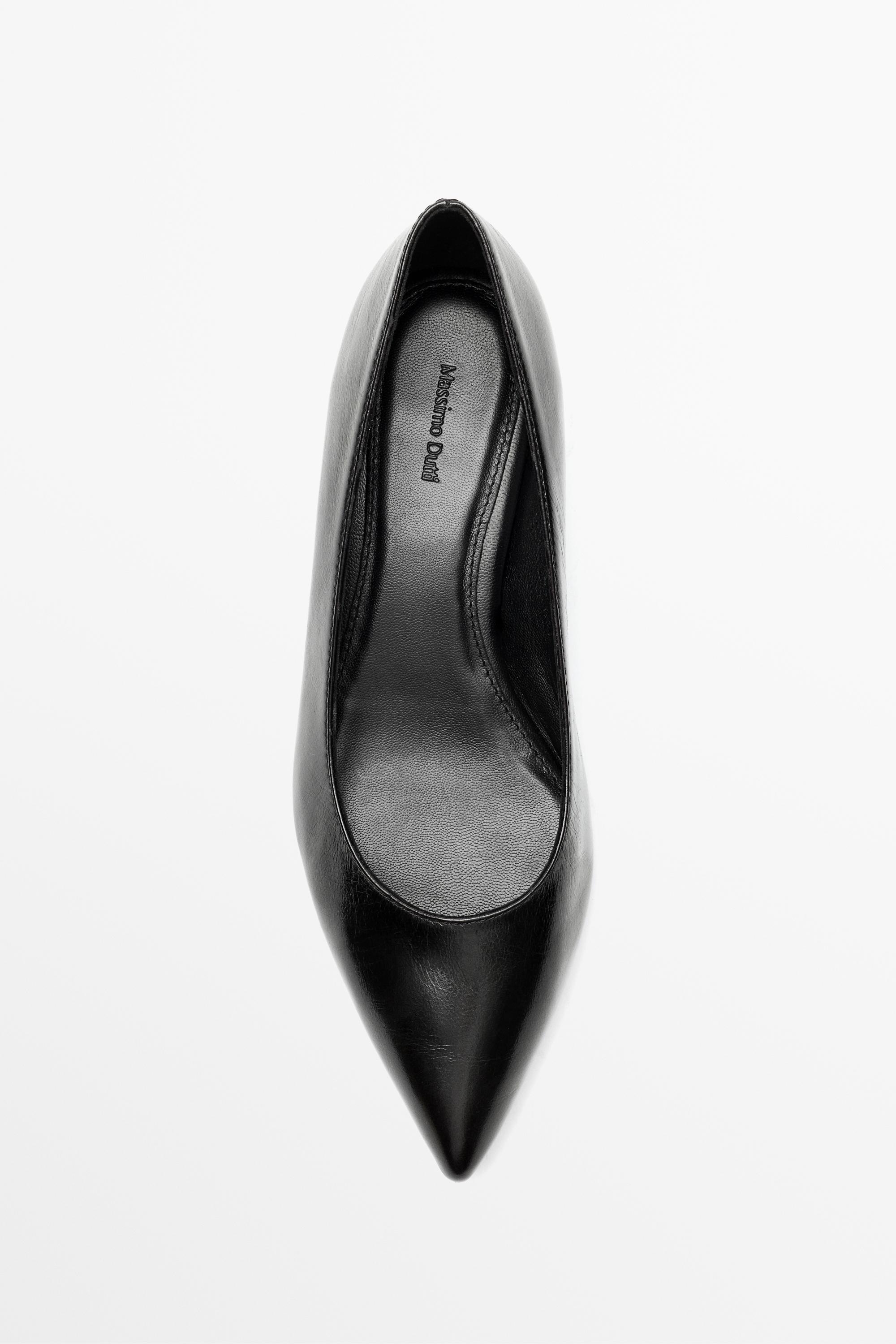 Chaussure à talon en cuir