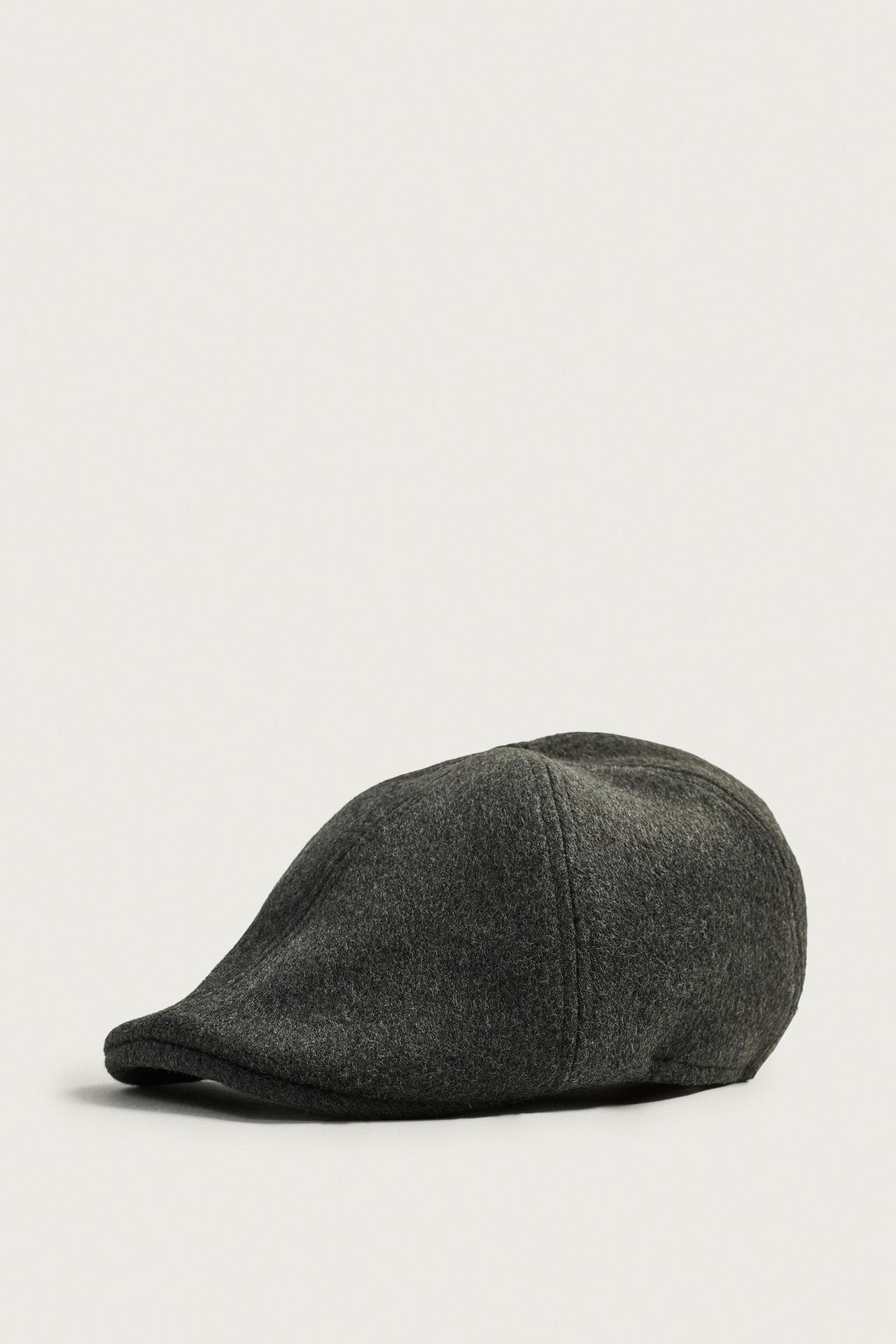 STRUCTURED BERET — Gray