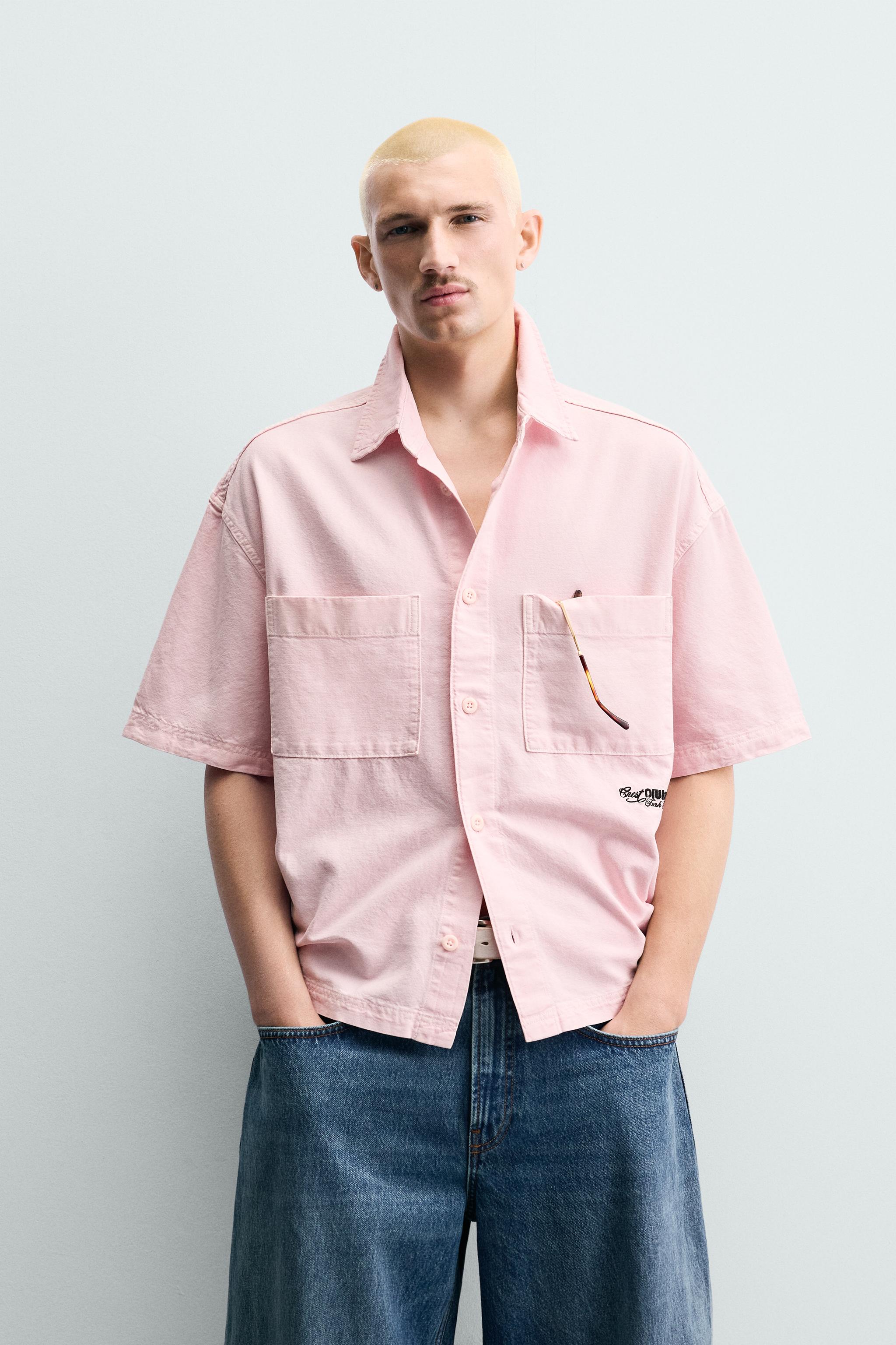 コンビネーション リラックスフィットシャツ - ホワイト | ZARA Japan