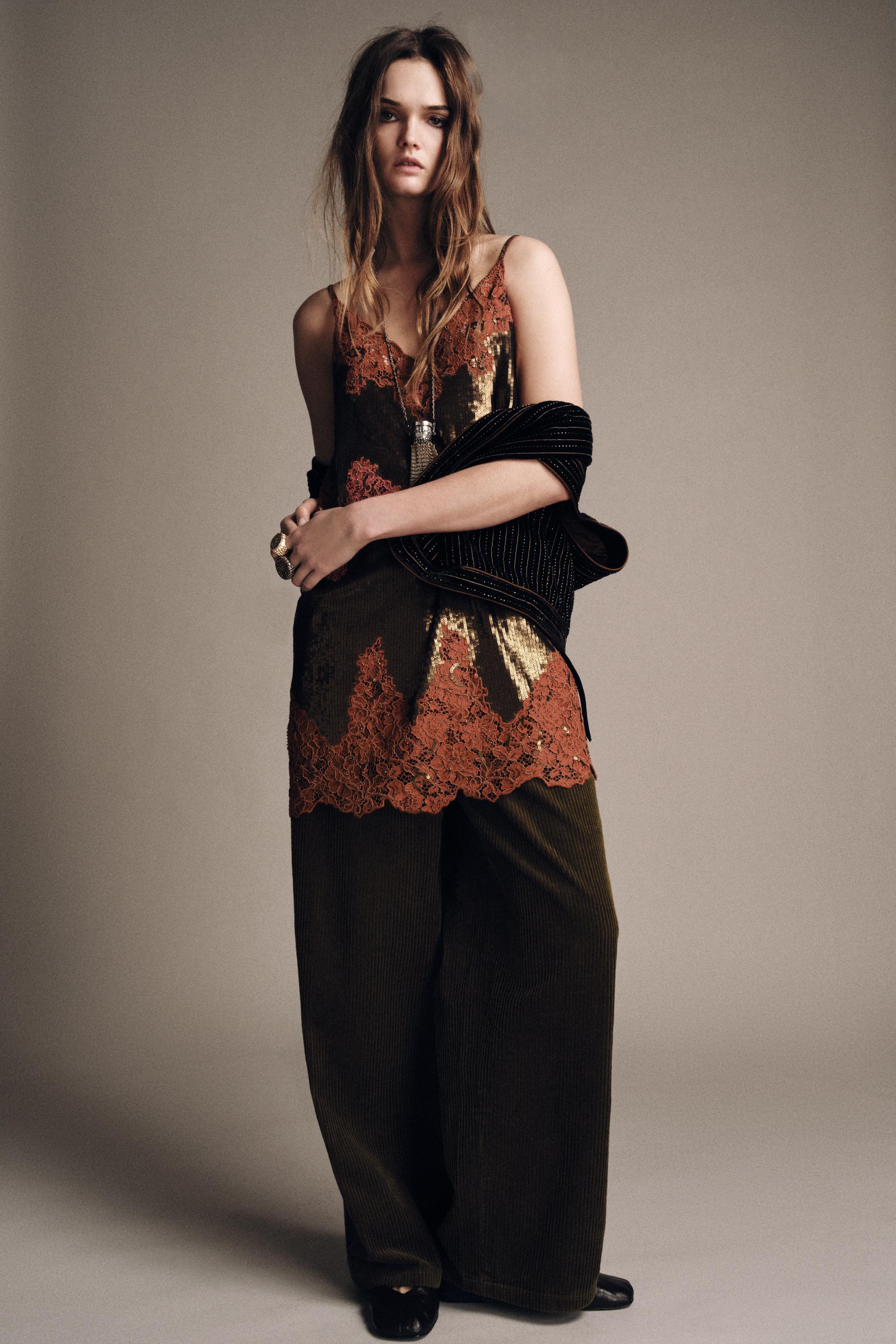 ZW COLLECTION LIMITED EDITION レース スパンコールワンピース