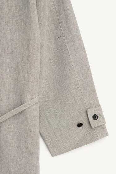 RELAXED FIT VISCOSE - LINEN PARKA - Mink by Zara - Image 12
