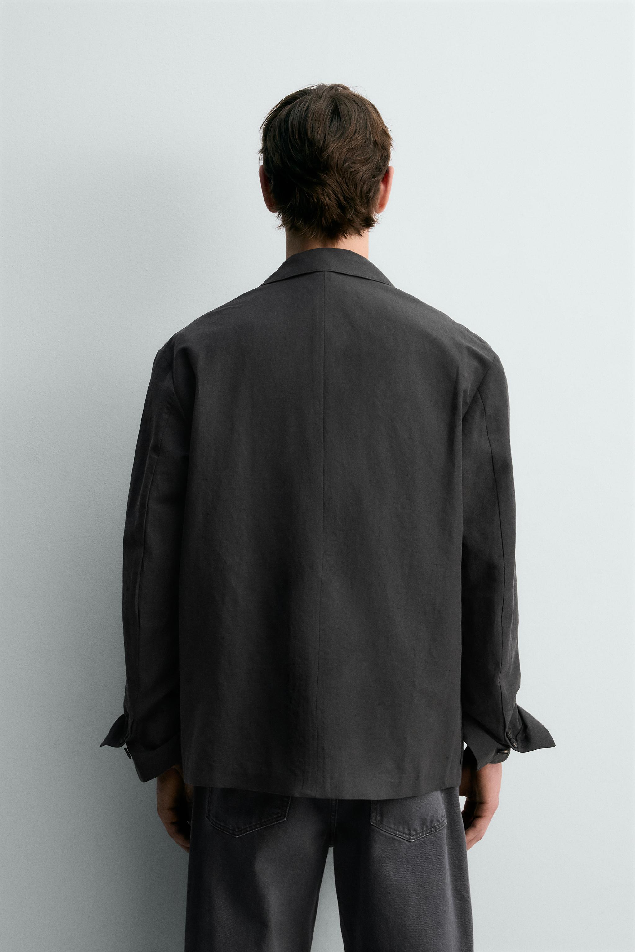 VESTE CROISÉE COTON - LIN