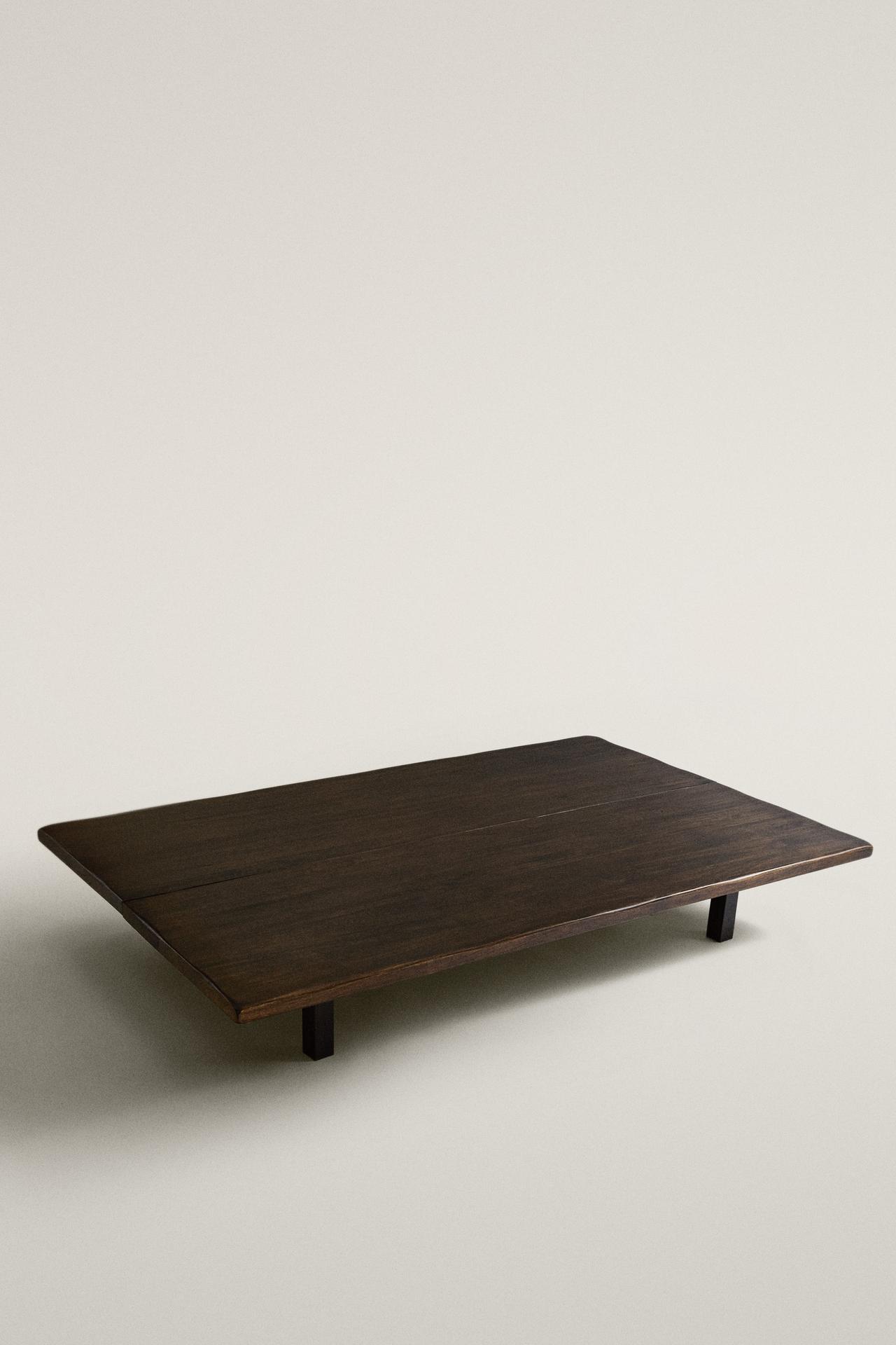 LOW-LEG COFFEE TABLE — Dark brown