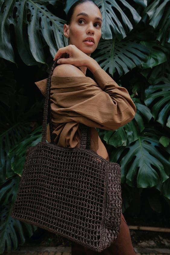 BRAIDED MAXI SHOPPER from Zara - $109