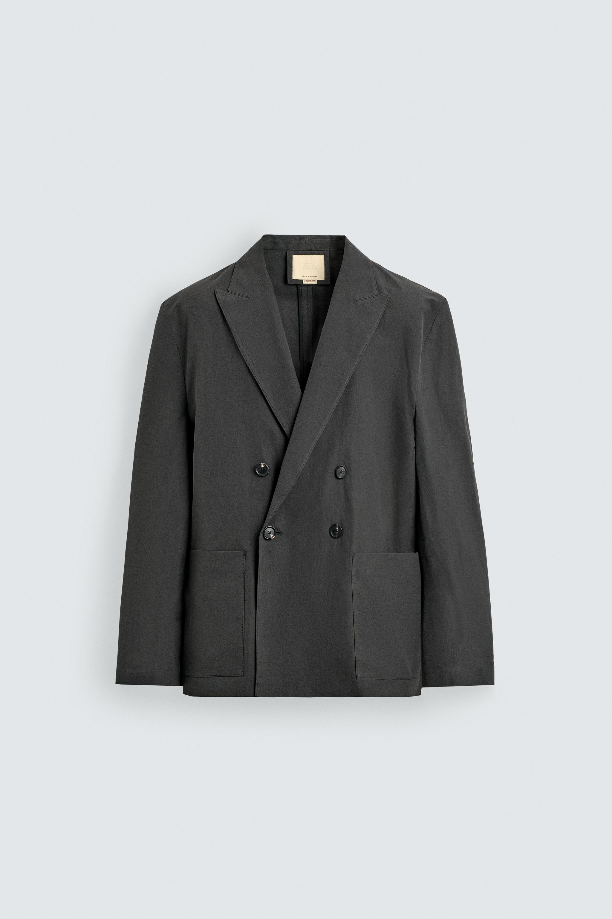 VESTE CROISÉE COTON - LIN
