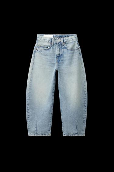 Zara BARREL JEANS - Blue