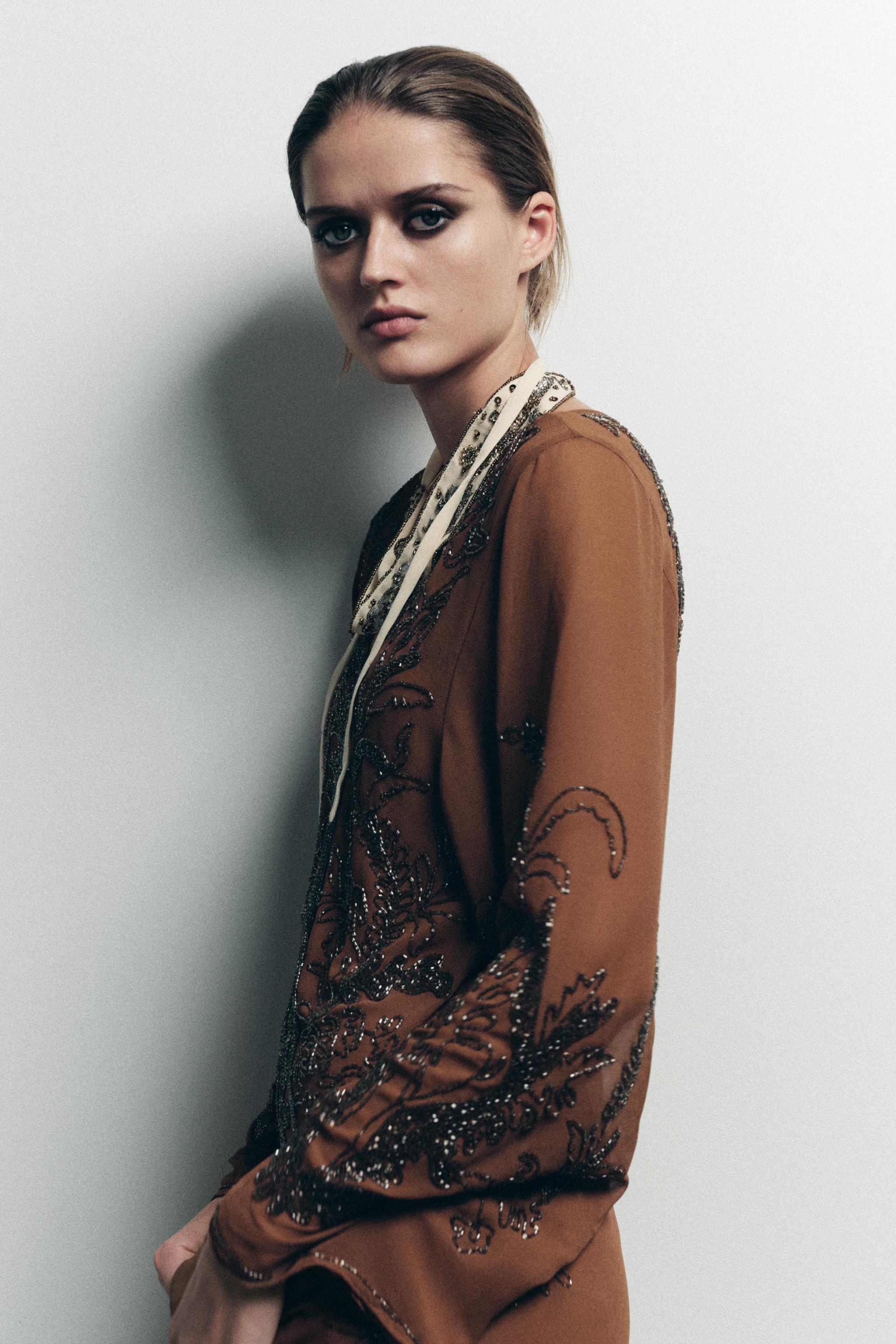 LIMITED EDITION BEADED GEORGETTE DRESS