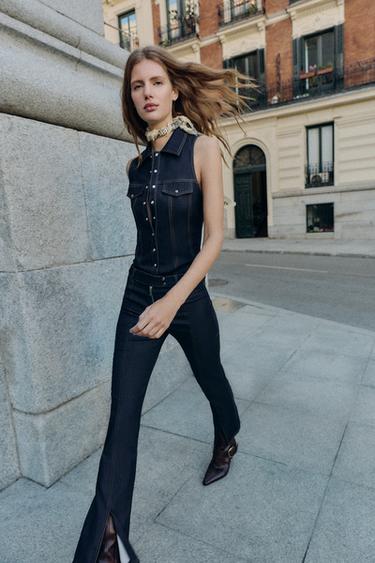 JEAN Z1975 AJUSTÉ TAILLE NORMALE - Indigo de Zara