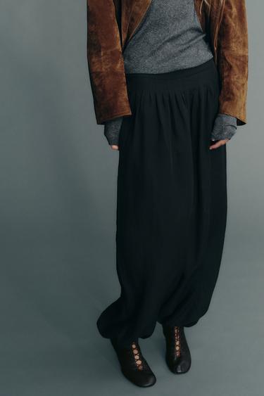 FLOWING BALLOON TROUSERS - Black by Zara - Image 2