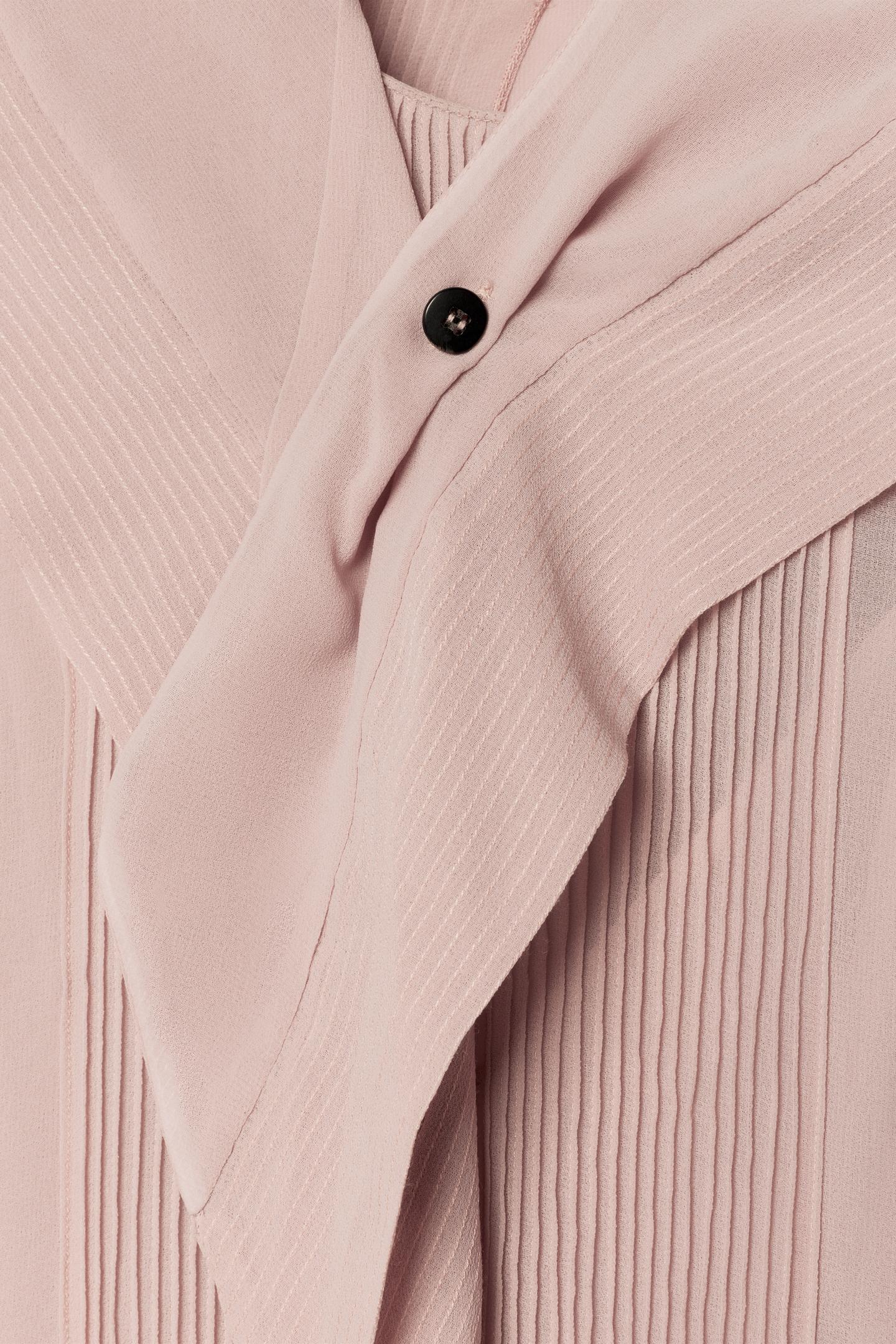 Женское платье Zara Pleated Dress - the Item, цвет: Бледный розовый — фото 9