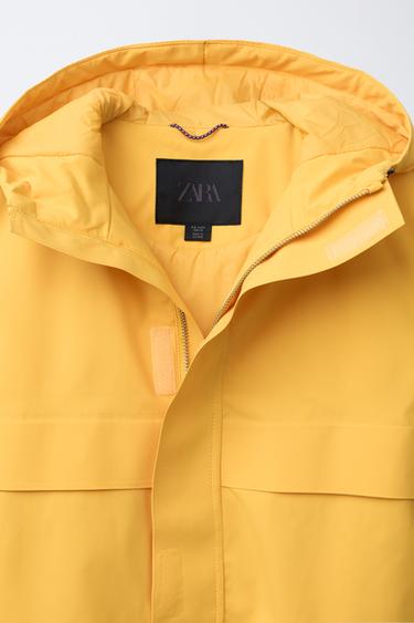 WATER-RESISTANT AND WINDPROOF JACKET - Yellow by Zara - Image 6