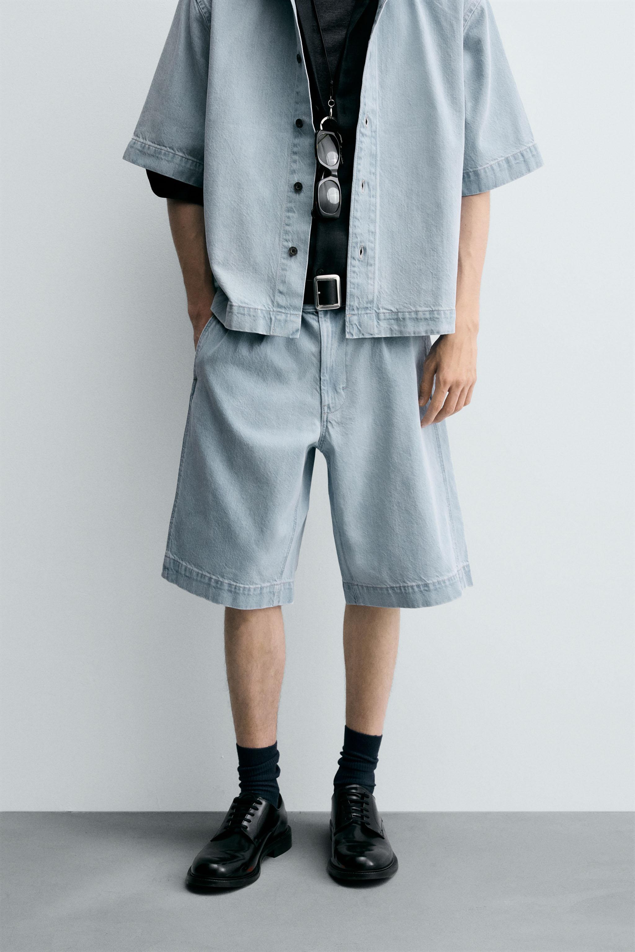 デニムショートパンツ | メンズ | ZARA 日本