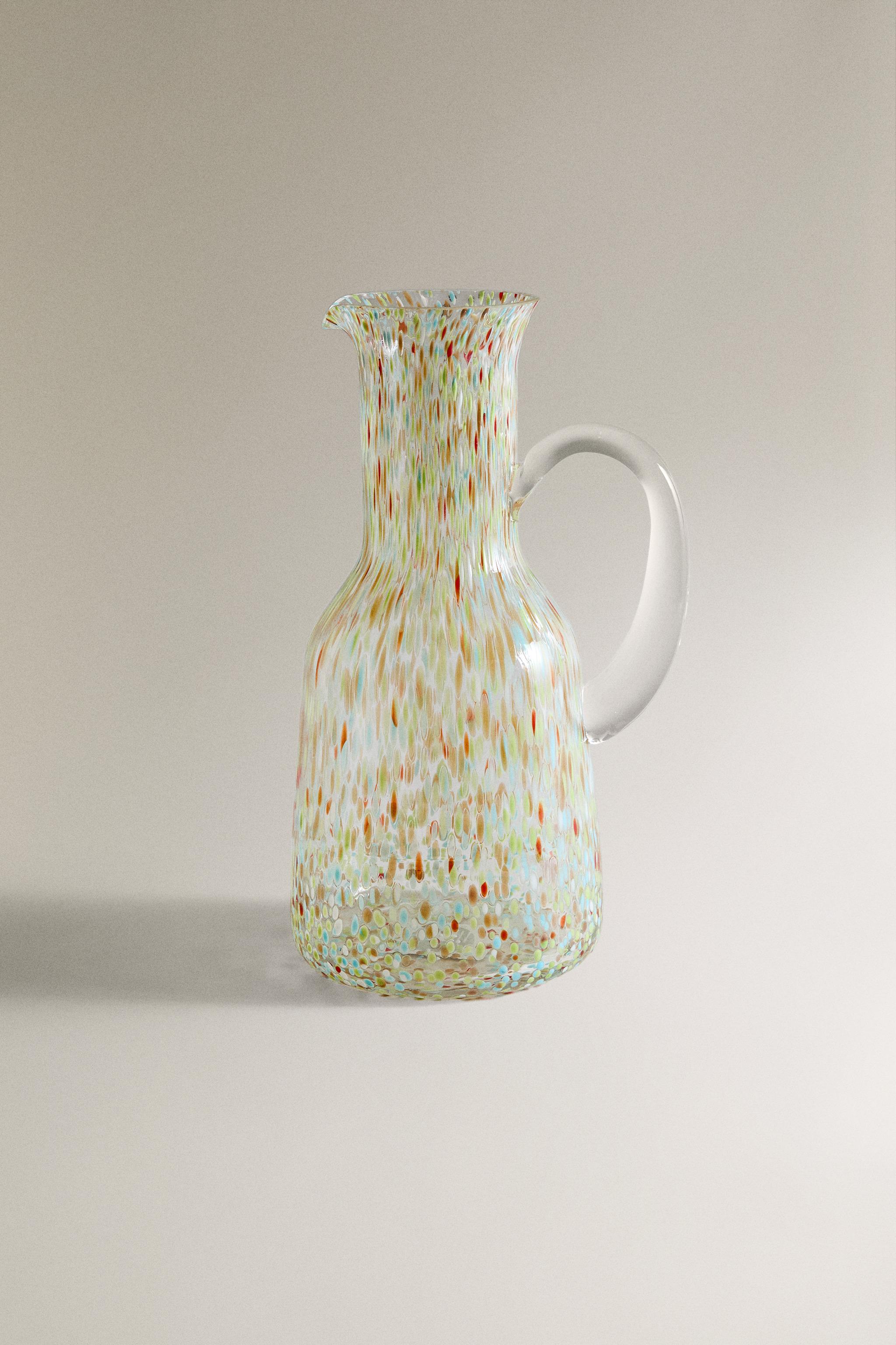 マルチカラーガラスピッチャー - ブルーグリーン | ZARA Japan / 日本