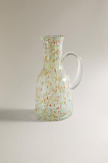 VEELKLEURIGE GLAZEN KAN - BLAUWGROEN van Zara - Afbeelding 0