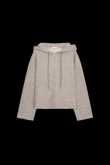 RUSTIC HOODIE - Brown / Taupe by Zara