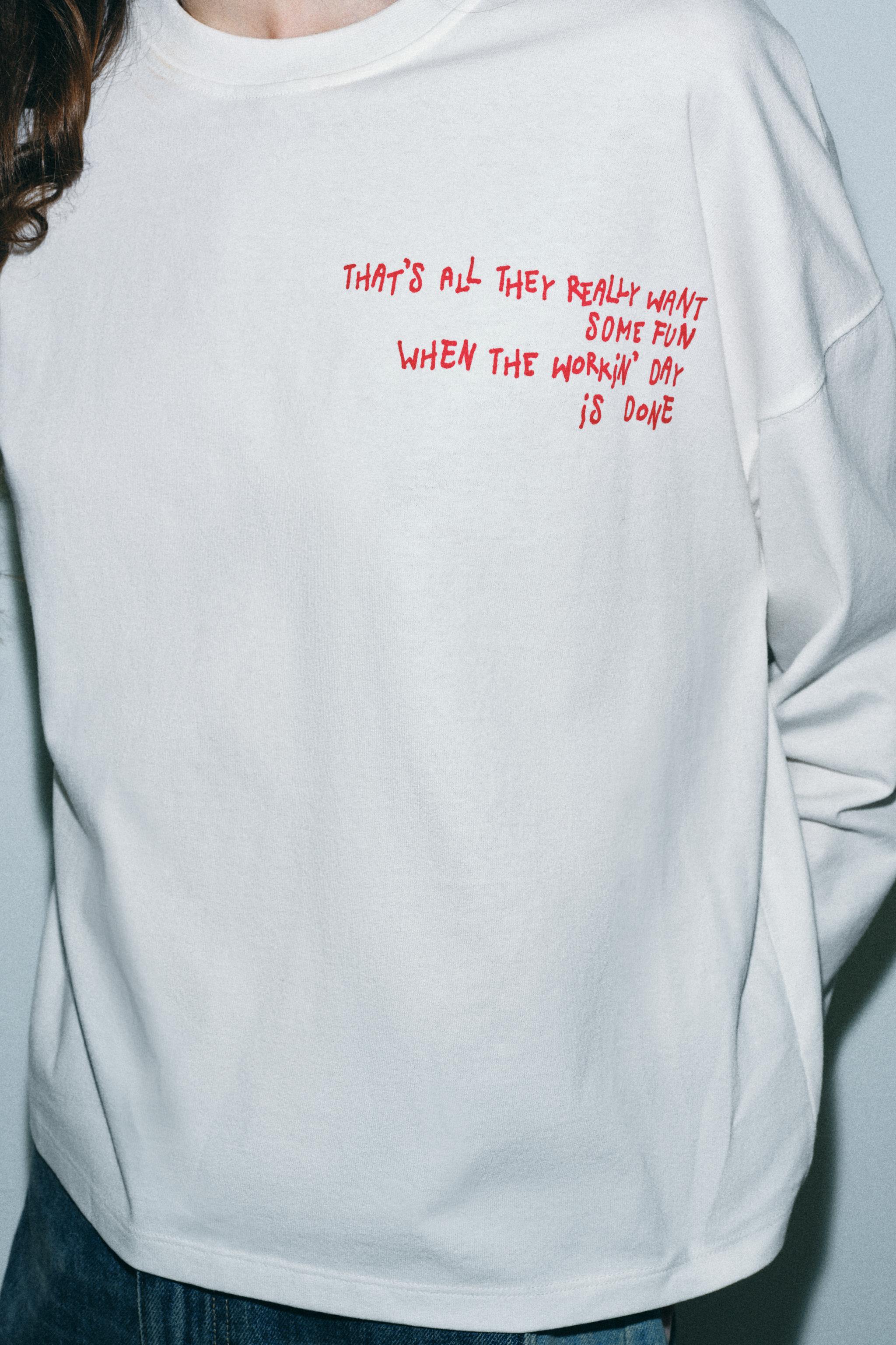 T-SHIRT OVERSIZE À INSCRIPTION