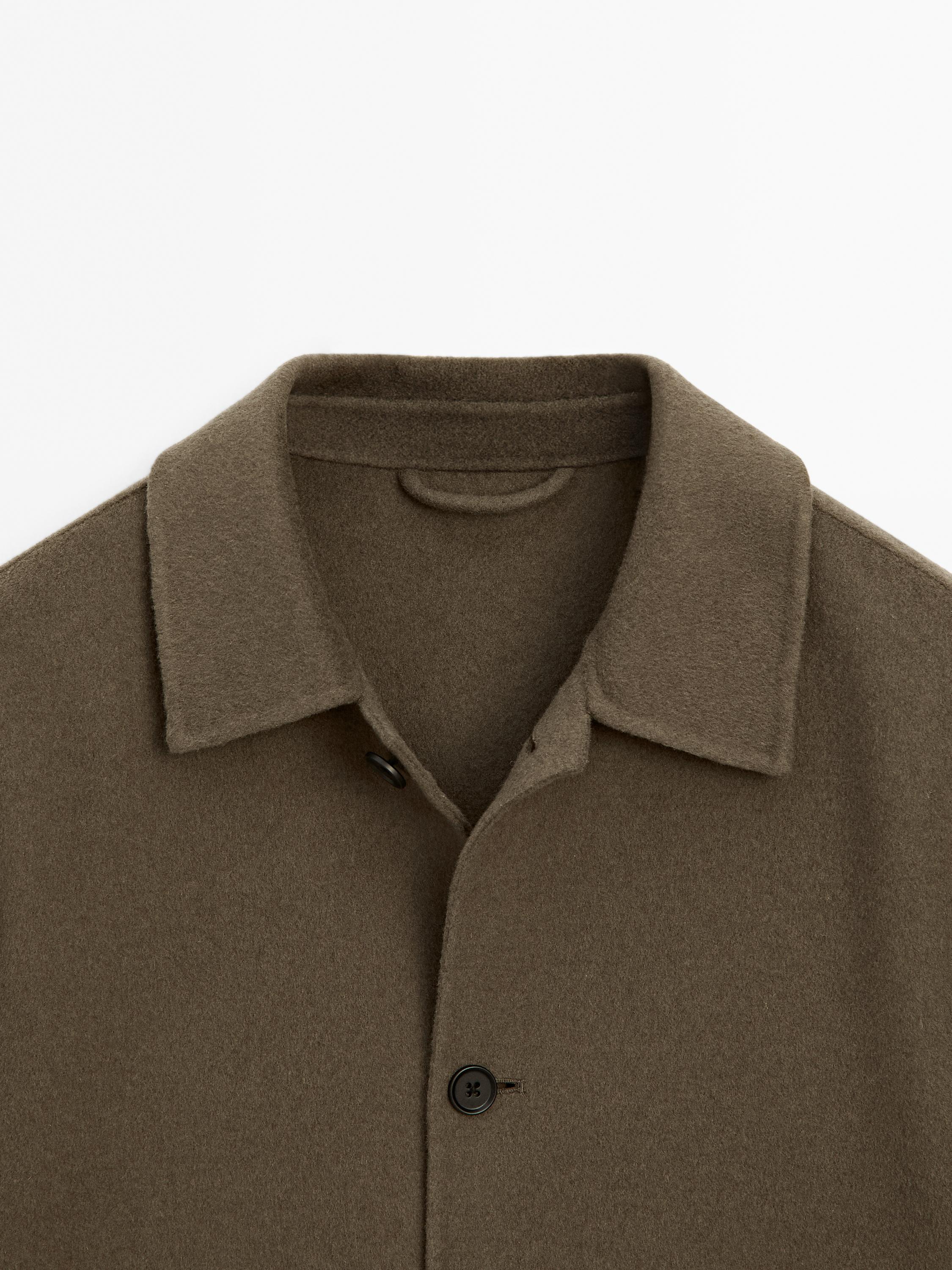 Blouson en laine mélangée