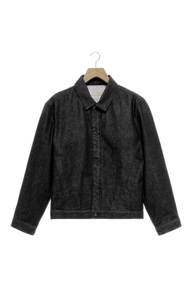 VESTE EN JEAN REGULAR FIT - Noir de Zara