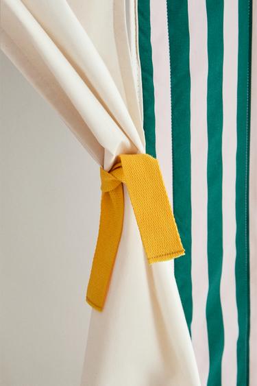 KIDS' X THE ANIMALS OBSERVATORY COTTON CURTAIN WITH WINDOWS - Multicoloured by Zara - Image 3