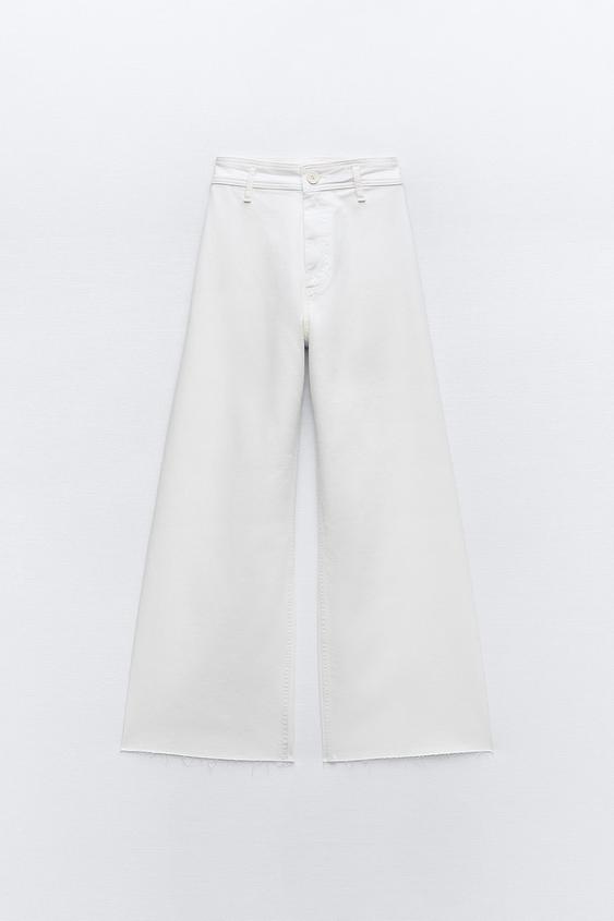 White Kick Flare Jeans