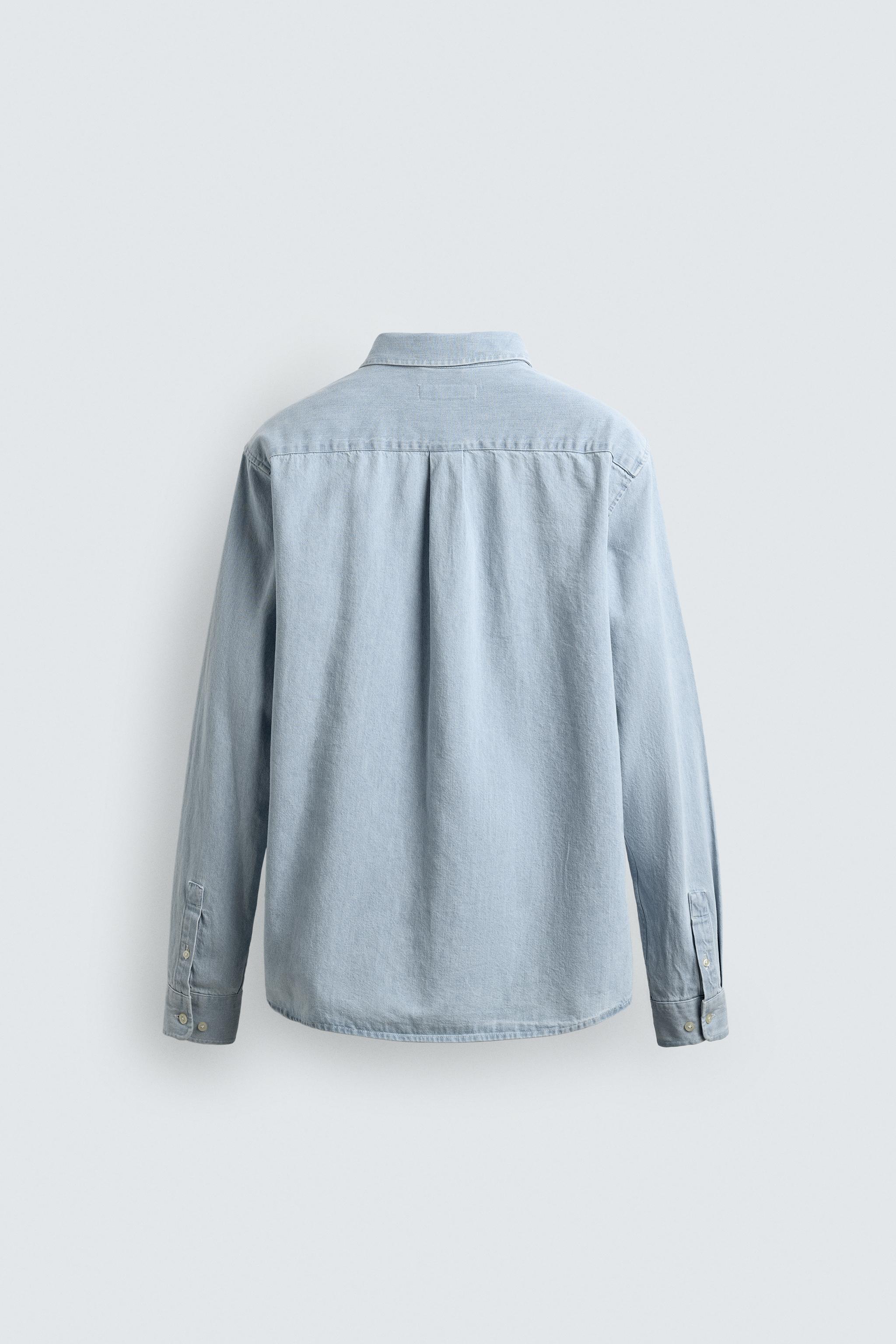 CHEMISE EN DENIM DÉLAVÉE