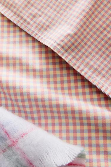 KIDS' GINGHAM COTTON DUVET COVER - Multicoloured by Zara - Image 6