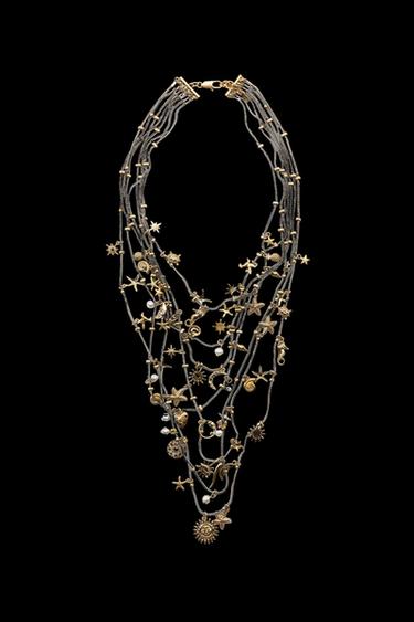 MARINE MULTI-CHARM METAL NECKLACE - Gold / Silver by Zara - Image 0