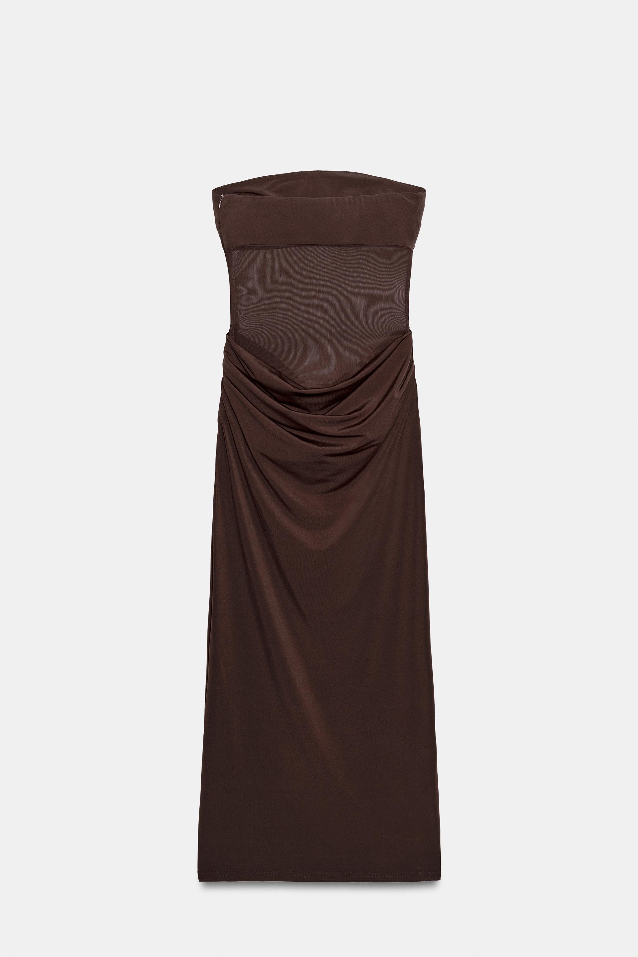 ROBE MI-LONGUE DRAPÉE BIMATIÈRE
