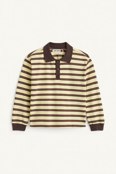 STRIPED T-SHIRT 15 - Light yellow by Zara