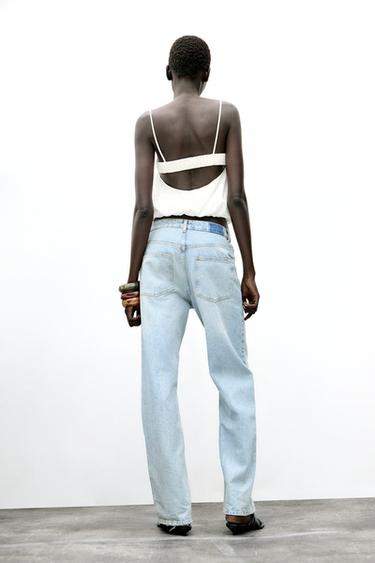TOP BOULE AVEC LIN - Blanc de Zara - Image 4