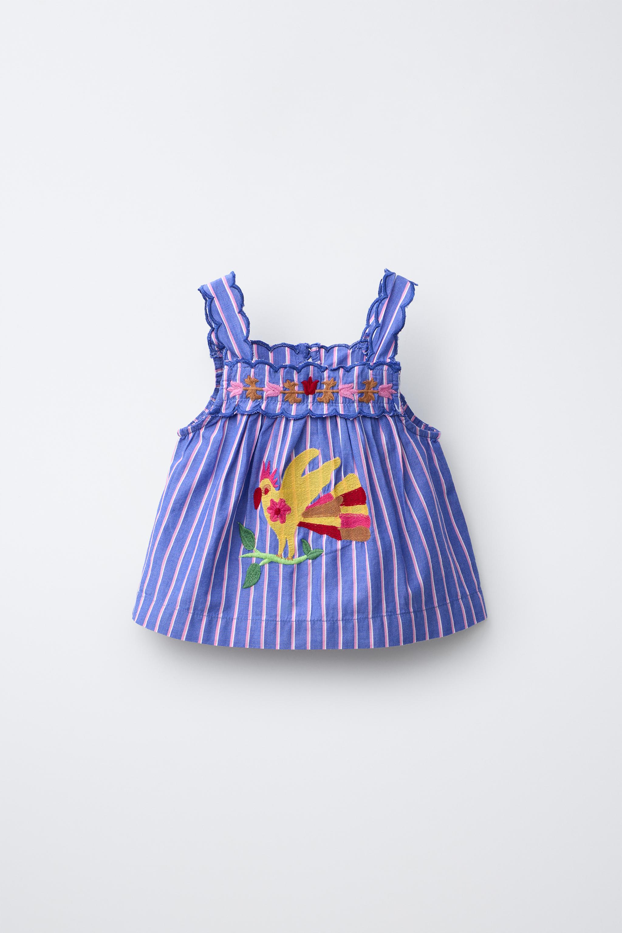 TOP À RAYURES BRODERIES SISSEL EDELBO X ZARA KIDS