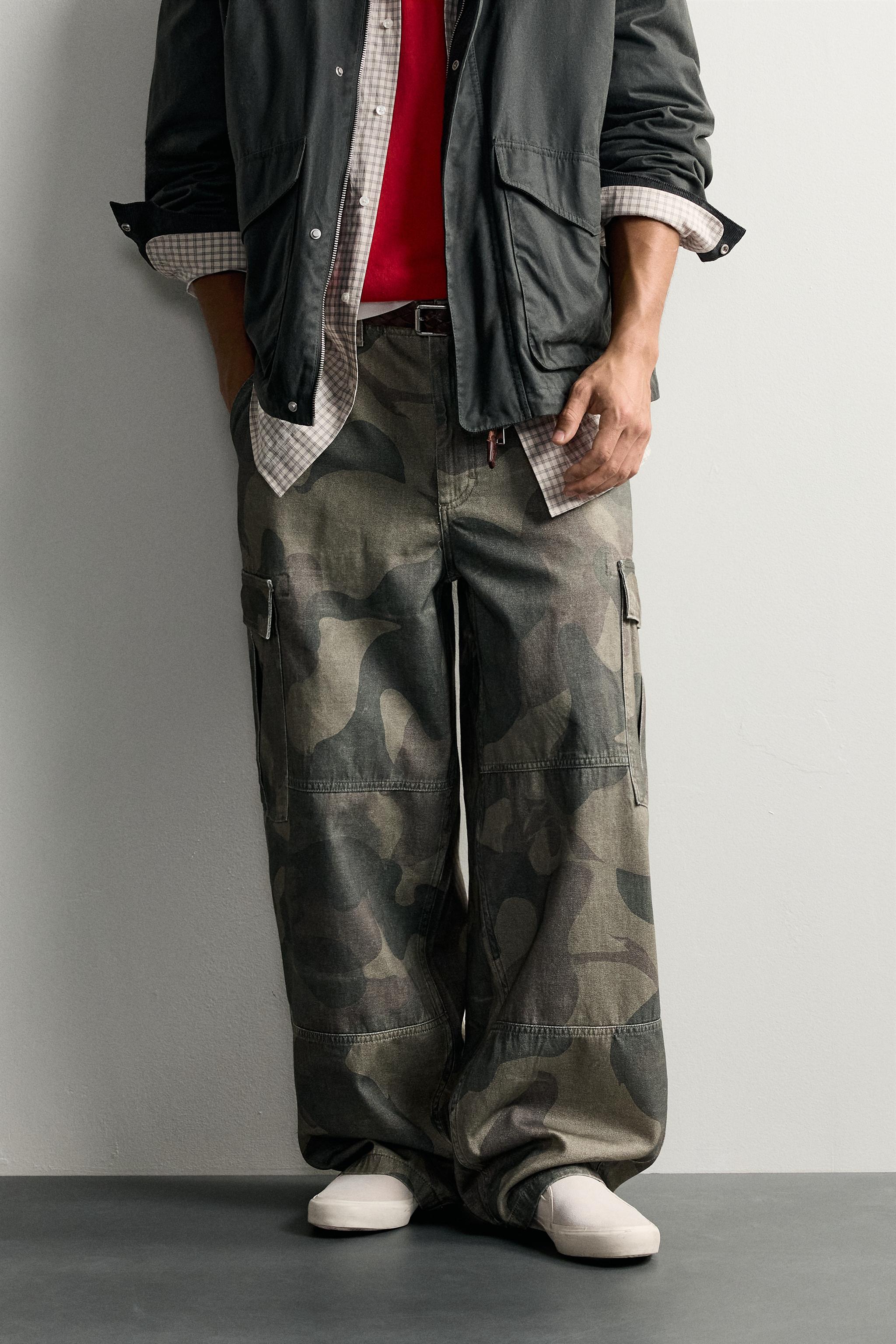 PRINTED CARGO BALLOON FIT PANTS - thumbnail 2