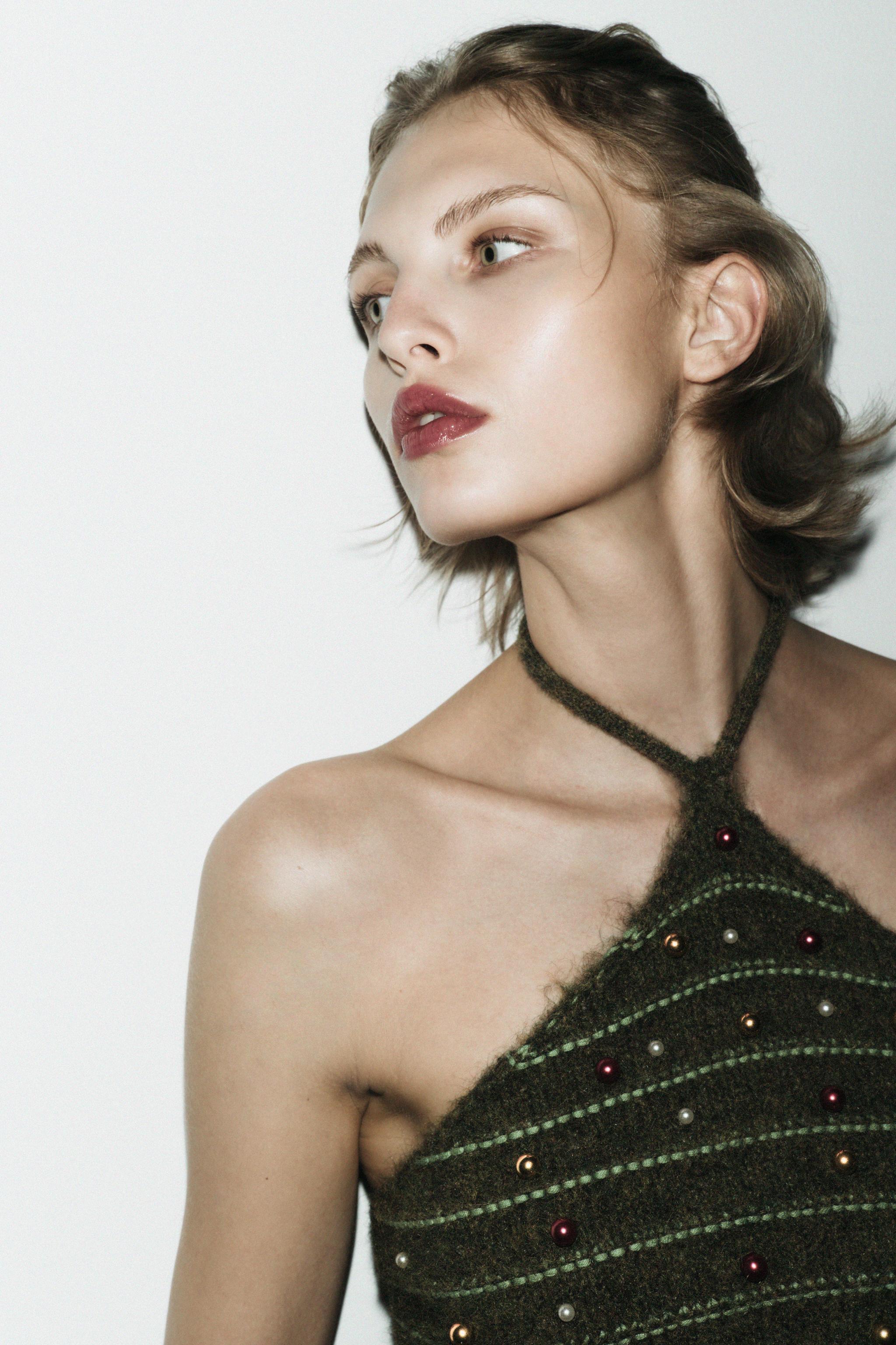 BAUBLE CHRISTMAS TREE KNIT TOP - Green | ZARA United Kingdom