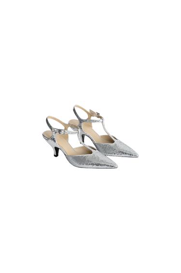 LIMITED EDITION SEQUIN HEELS - Grey by Zara