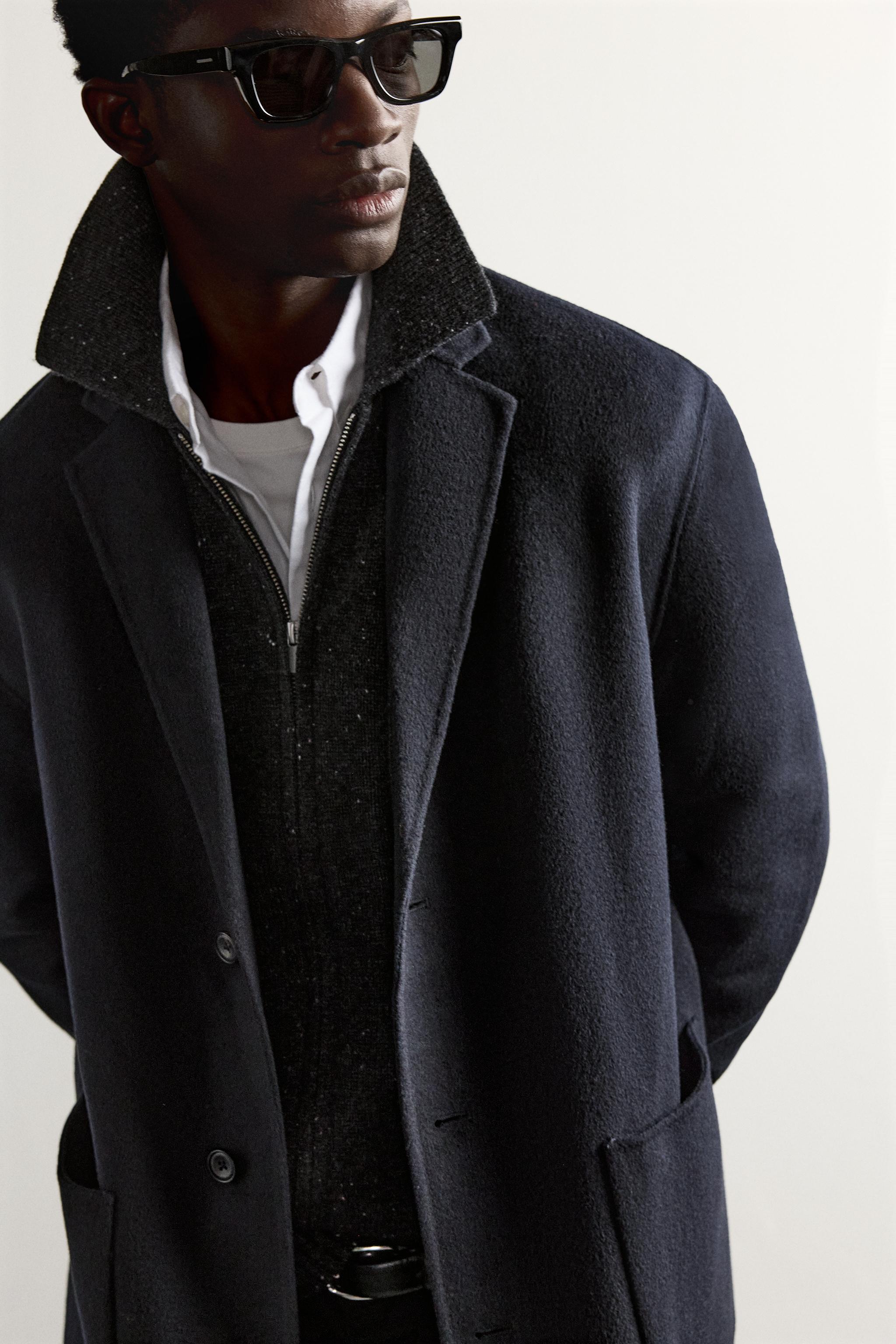 MANTEAU DOUBLE FACE AVEC LAINE