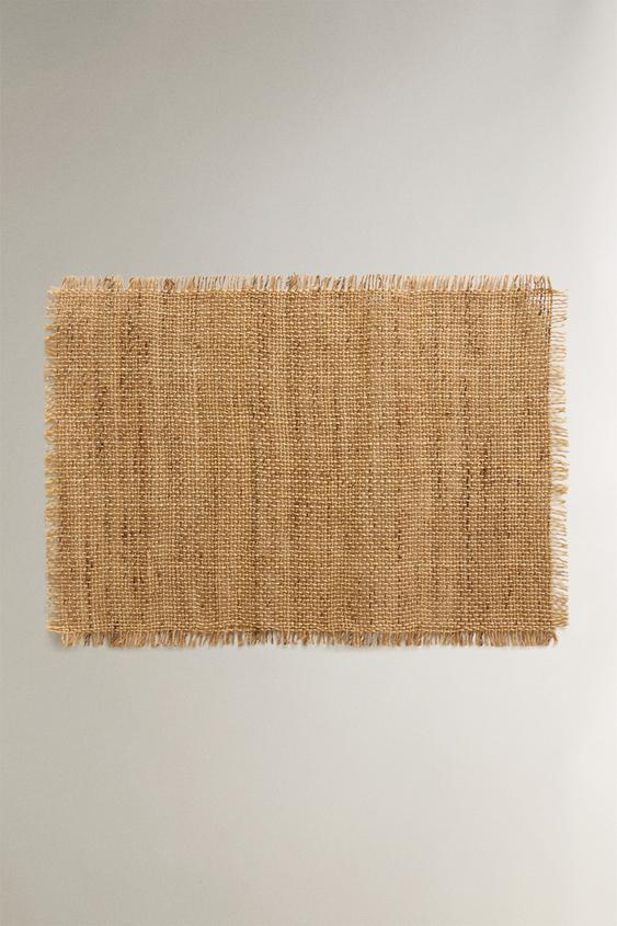 MANTEL INDIVIDUAL FIBRA TRENZADA - Beige claro de Zara - Imagen 0