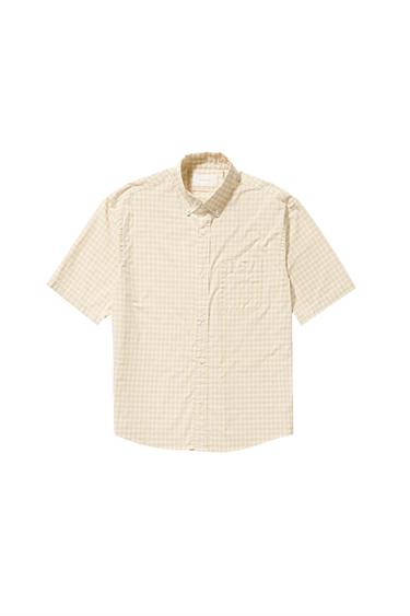 RELAXED FIT CHECK SHIRT - Light yellow by Zara
